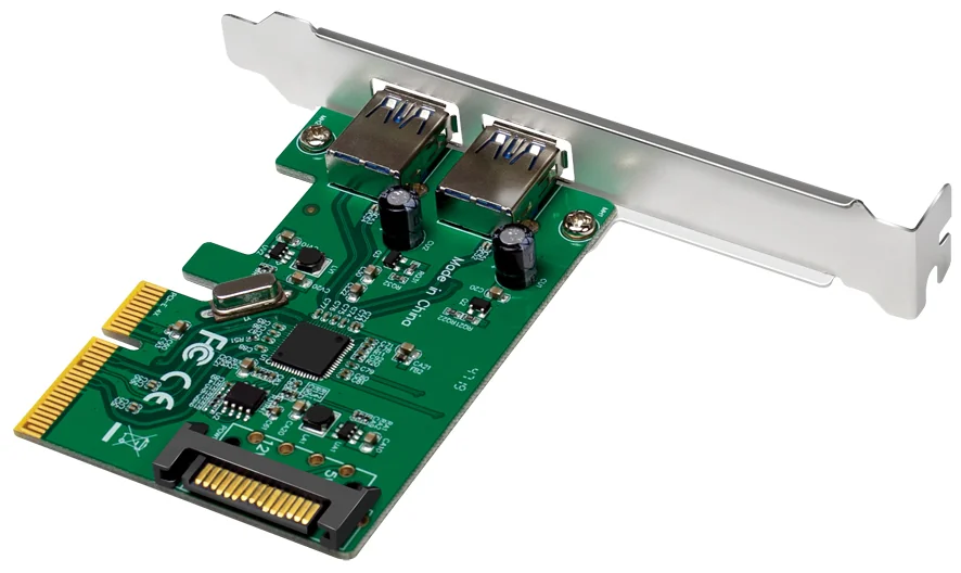LogiLink Carte PCI Express USB 3.2, 2 ports, 10 Gbps - OEM PC0080