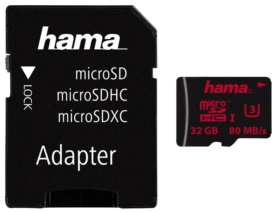 hama Carte mémoire micro SecureDigital HC, classe 3, 64 Go - OEM 00123979