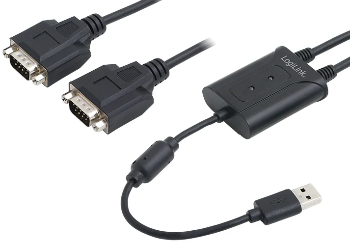 LOGILINK - Câble adaptateur USB 2.0 - 2 x RS232
