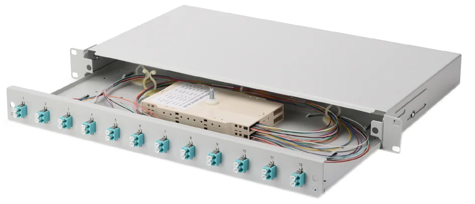 DIGITUS - boite d'épissure 19" à fibres optiques, OM3, équipée