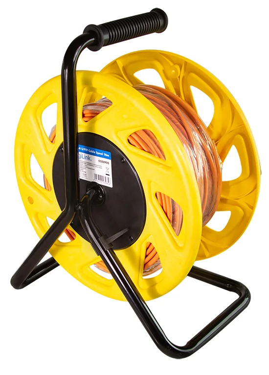 LogiLink - Tambour à câble réseau (rallonge cable ethernet) - Cat. 6A - 90m