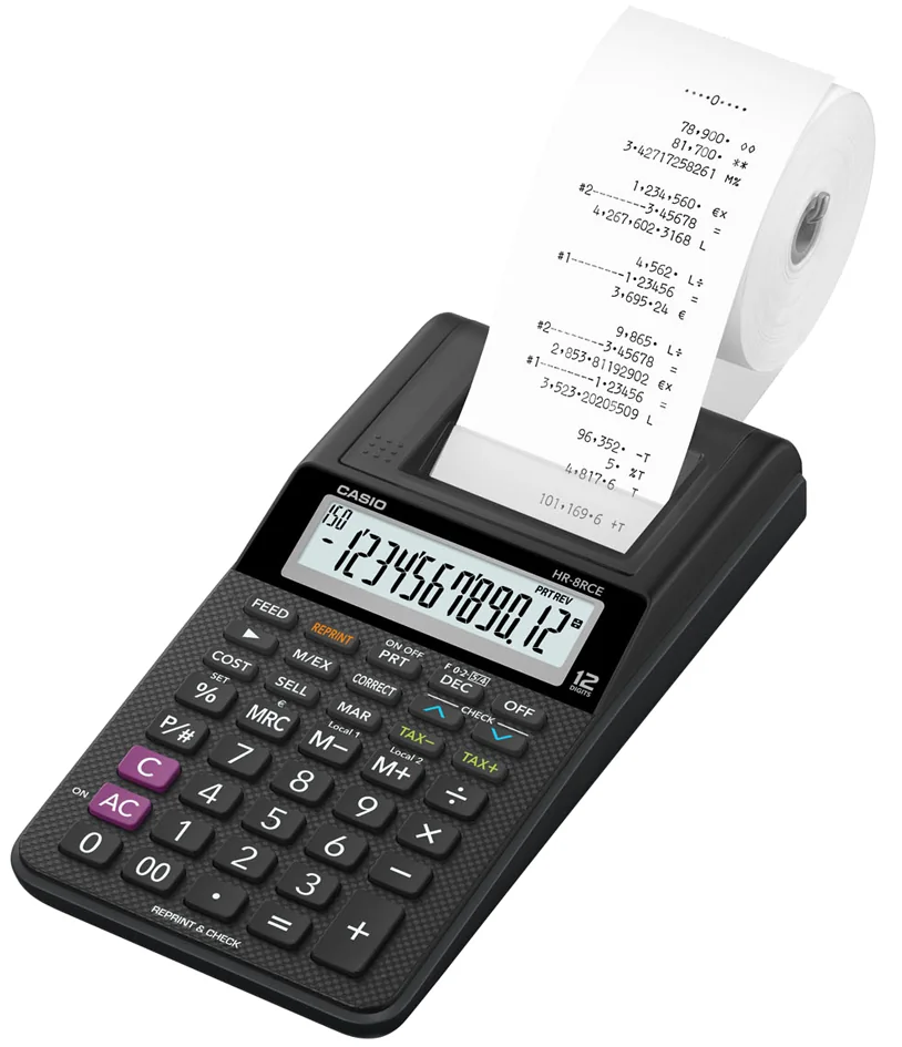 Ruban encreur pour calculatrice imprimante CASIO - OEM IR-40 Nylon sc