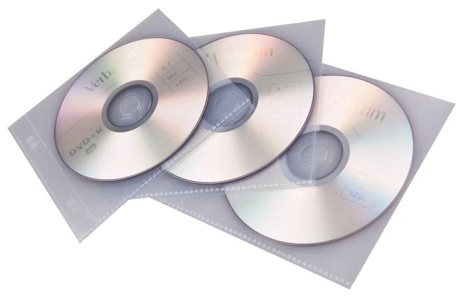 proOFFICE Pochette pour CD/DVD, pour 1 CD/DVD, transparent - OEM 100812951