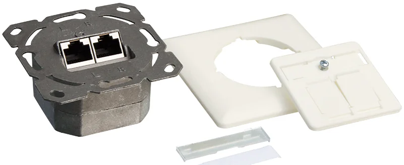 Logilink Boîte encastrée en saillie cat.6A, blanc pur