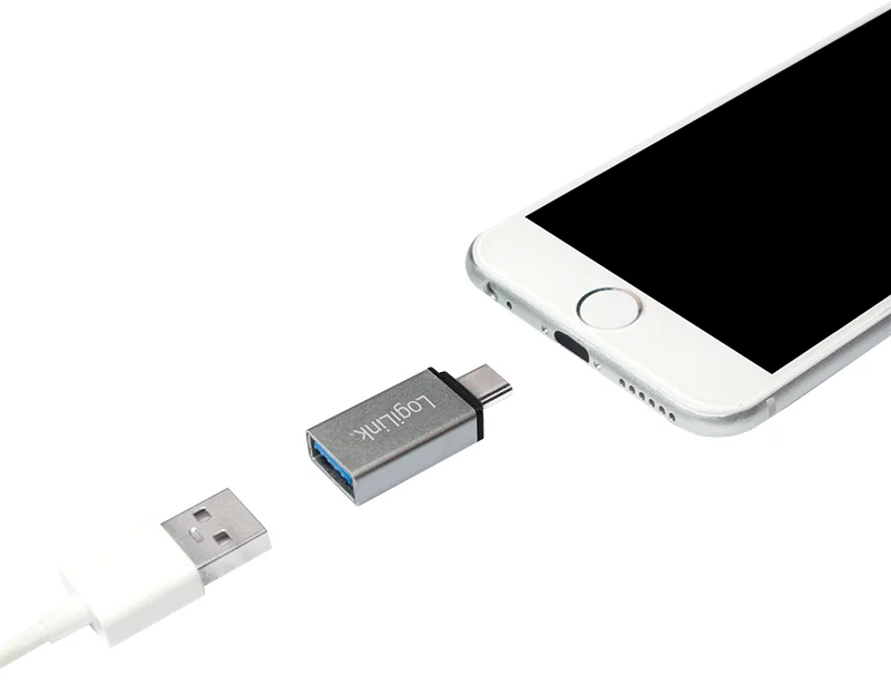 LogiLink kit d'adaptateur USB-C, 2 pièces, argent