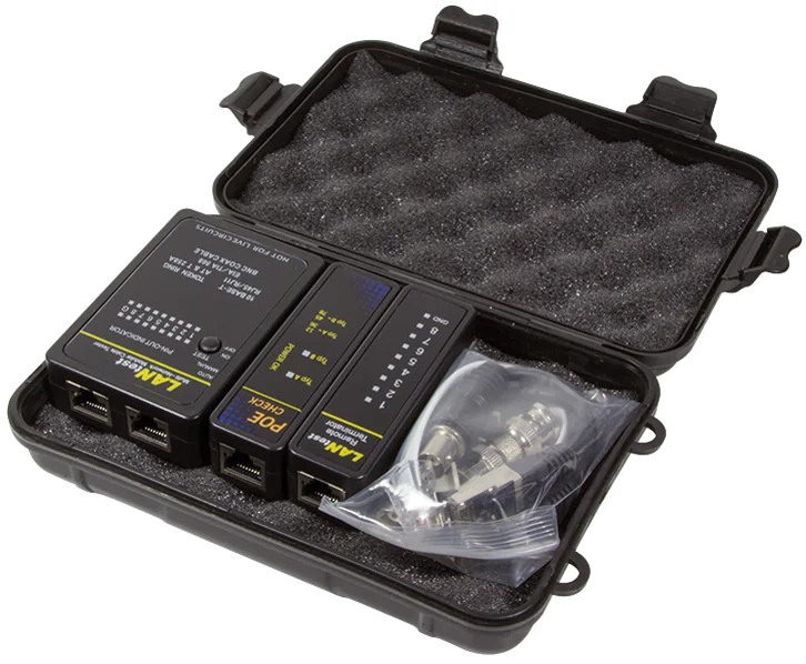 LOGILINK - testeur de câble réseau avec  PoE Finder, noir