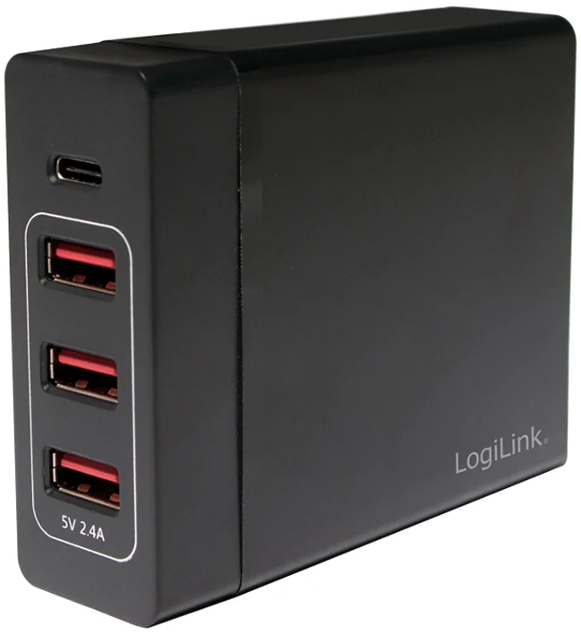 Logilink - Boîtier de chargement USB PowerDelivery (PD), 3x USB-A / 1x USB-C (72 W)