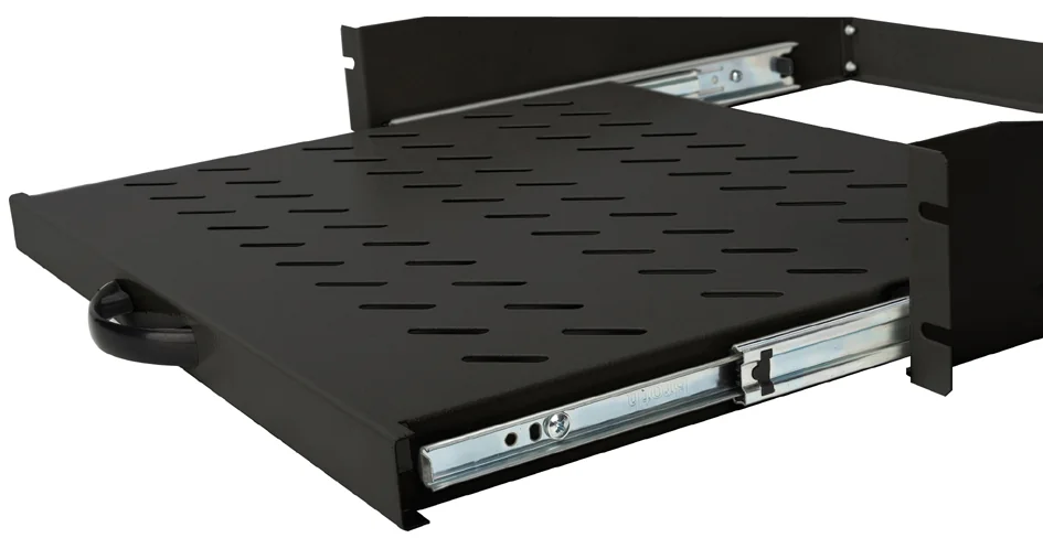 DIGITUS - Etagère amovible pour montage fixe 19", 2U, noir