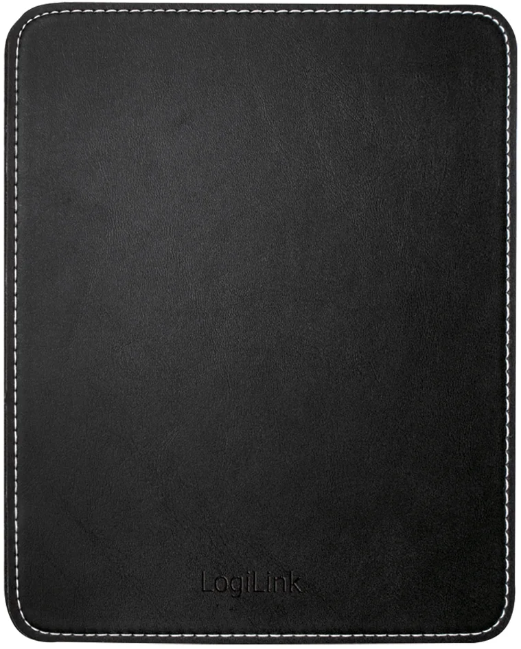 LogiLink Tapis de souris dans un design en cuir, noir - OEM ID0150