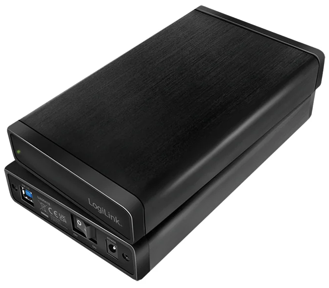 LogiLink Boîtier pour disque dur SATA 3,5', USB 3.0, noir - OEM UA0284