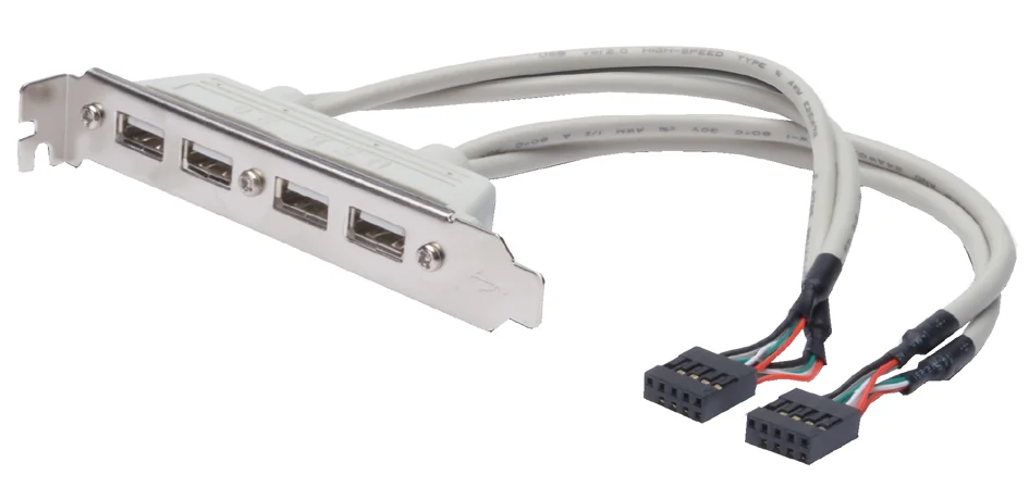 DIGITUS Equerre USB 2.0, 4 x ports USB, 0,25 m - OEM AK-300304-002-E