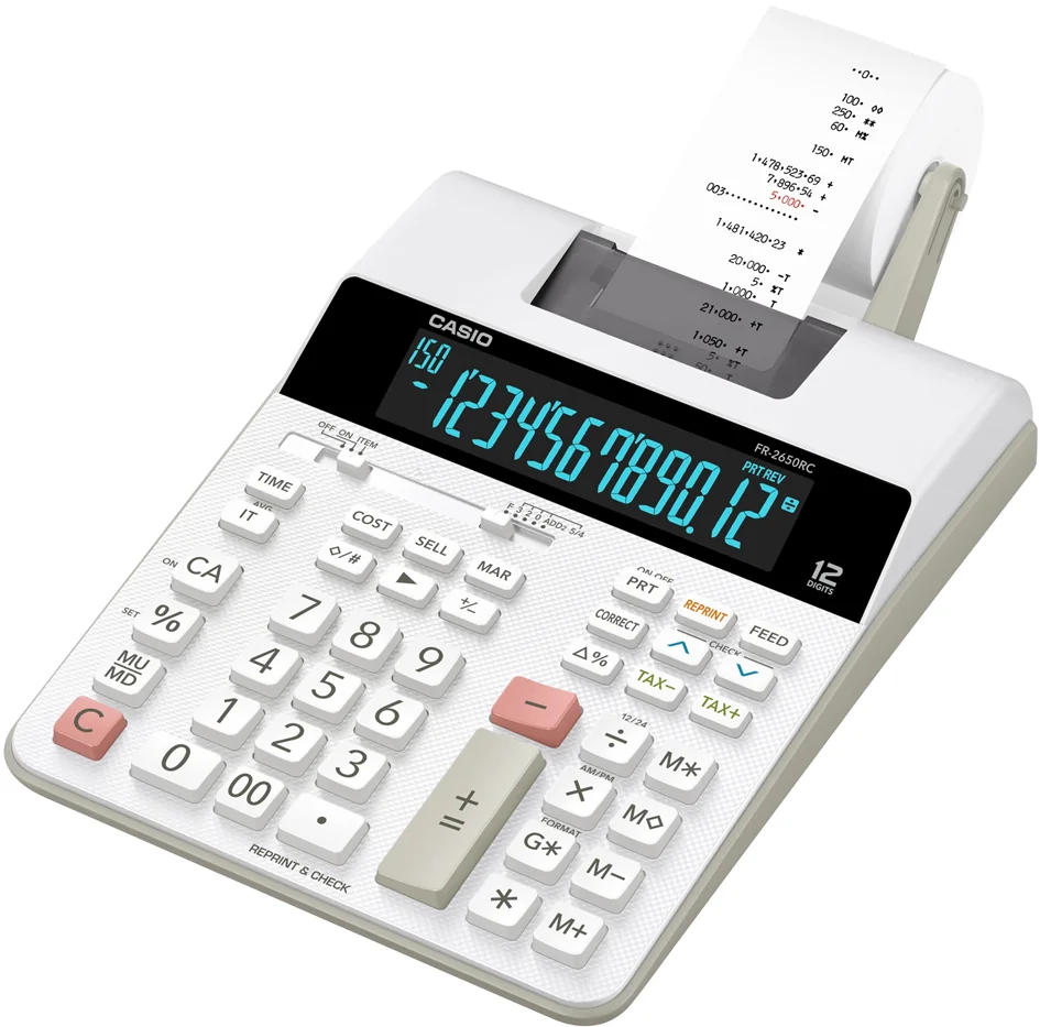 Rouleau encreur pour calculatrice CASIO FR-2650 A nylon noir - OEM IR 40T
