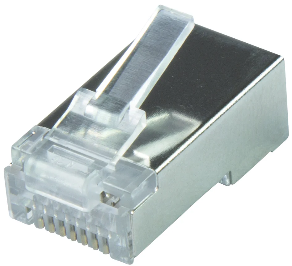 LOGILINK - Connecteur modulaire RJ45 Cat.6A, blindé, argent