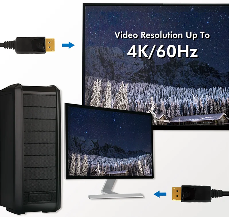 LogiLink Câble de connexion DisplayPort, noir, 10,0 m - OEM CV0077