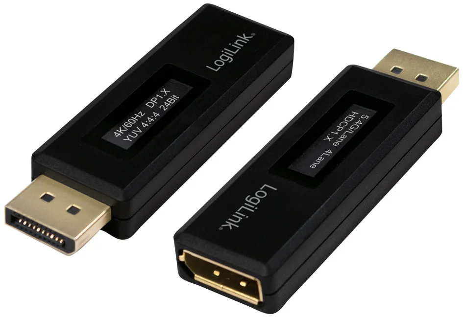 LOGILINK - Testeur DisplayPort pour information EDID, noir