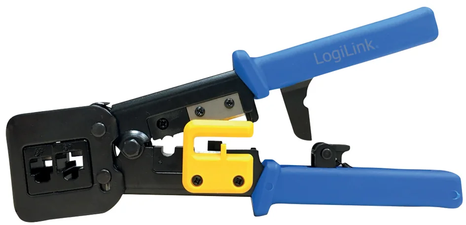 LOGILINK - Pince à sertir coupante, bleu / jaune