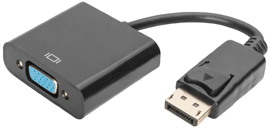 DIGITUS - Câble adaptateur, DisplayPort - HD15, 0,15 m, noir
