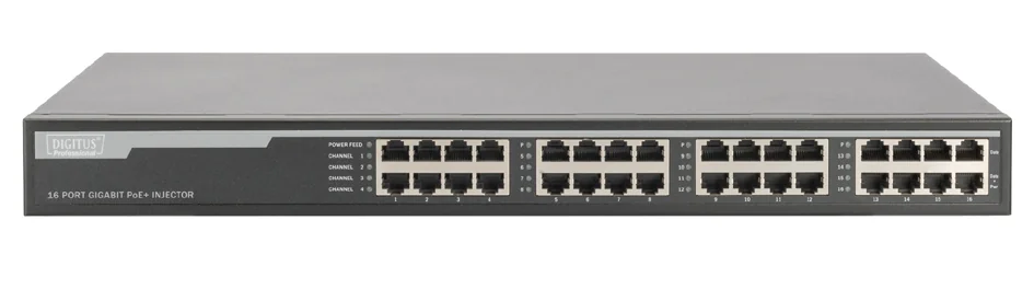 DIGITUS Injecteur Gigabit PoE +, 16 ports