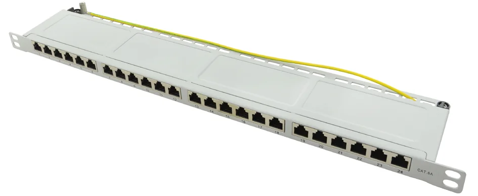 LOGILINK - Panneau de brassage 19" Cat.6A, 24 ports, 0,5 U