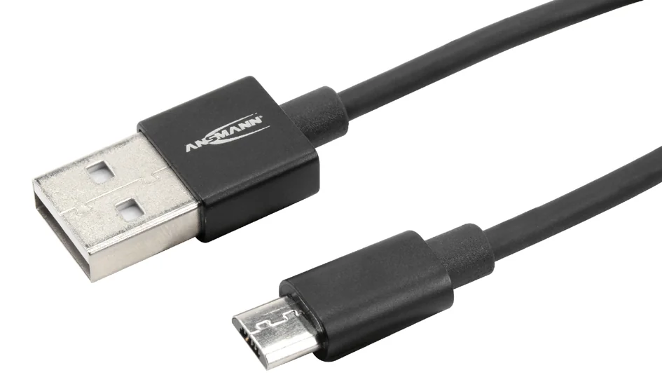 ANSMANN - Câble de données & de charge, USB-A - Micro USB-B