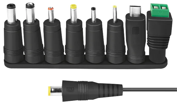 LogiLink Chargeur universel avec port USB, 24 Watt, noir - OEM PA0198