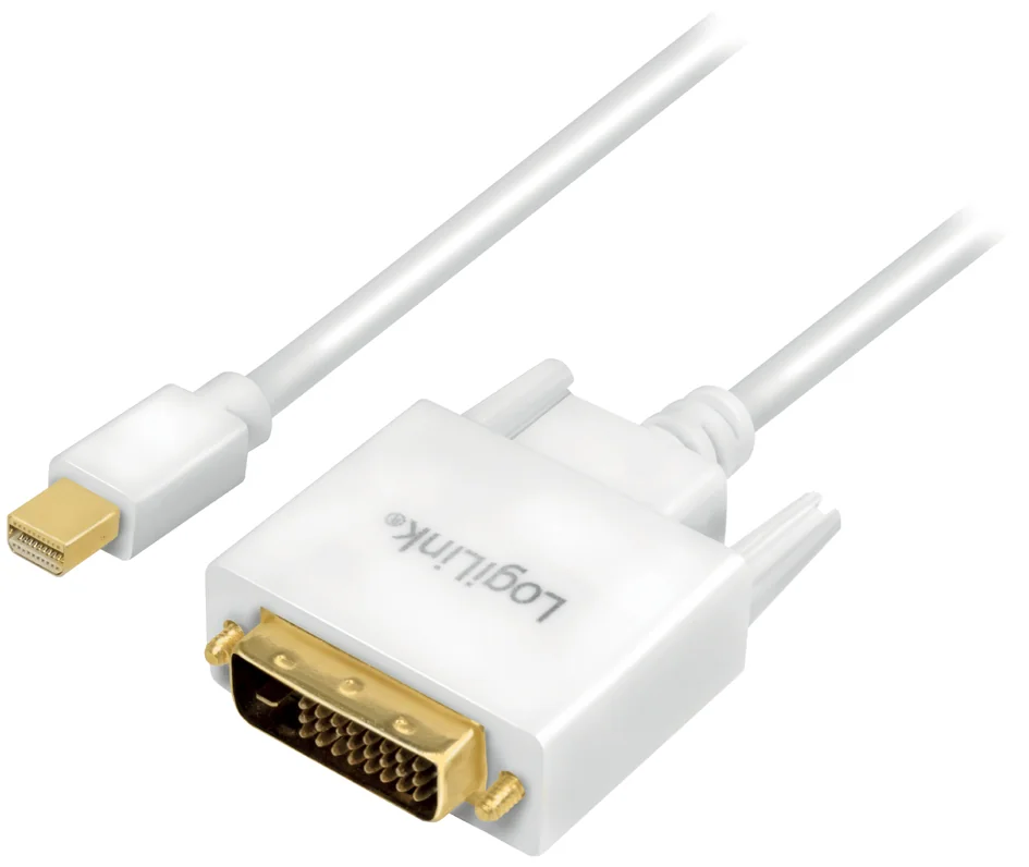 LOGILINK - Câble adaptateur Mini DisplayPort - DVI, blanc
