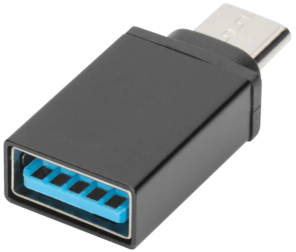 DIGITUS Adapateur USB, USB-C - USB-A, noir