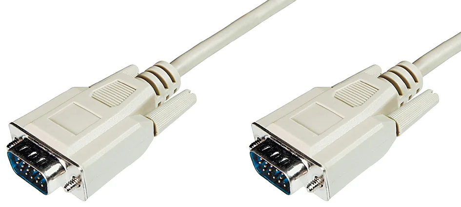 DIGITUS - Câble de raccordement pour moniteur VGA, beige, 1,8m