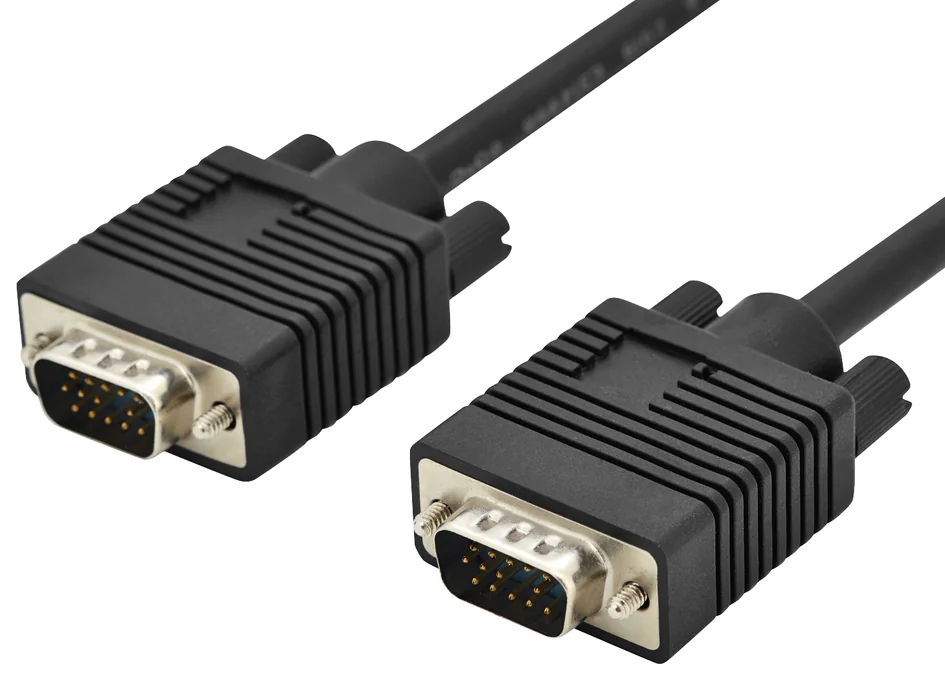 DIGITUS - Câble de raccordement pour moniteur VGA, noir, 5,0 m