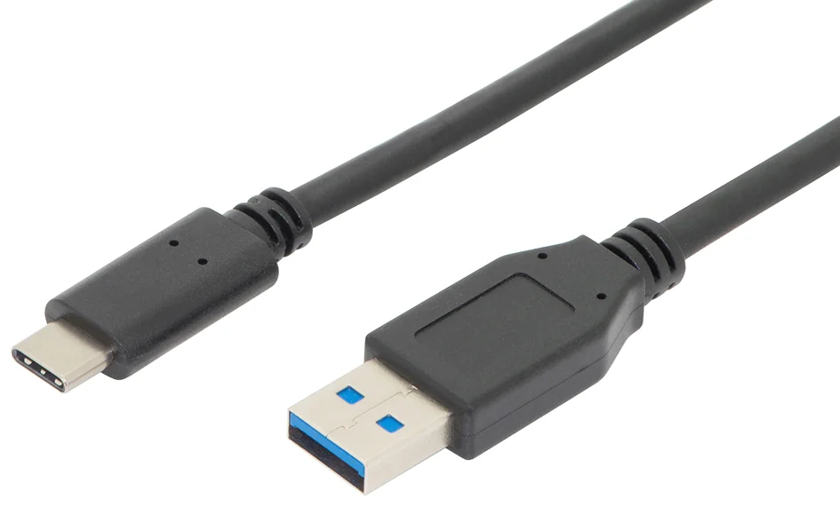 ASSMANN - Câble de raccordement USB 3.1, USB-C - USB-A, 1,0 m