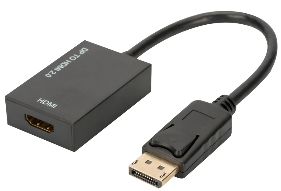 DIGITUS Adaptateur DisplayPort 1.2, DP - HDVI-I, 0,2 m - OEM AK-340415-002-S