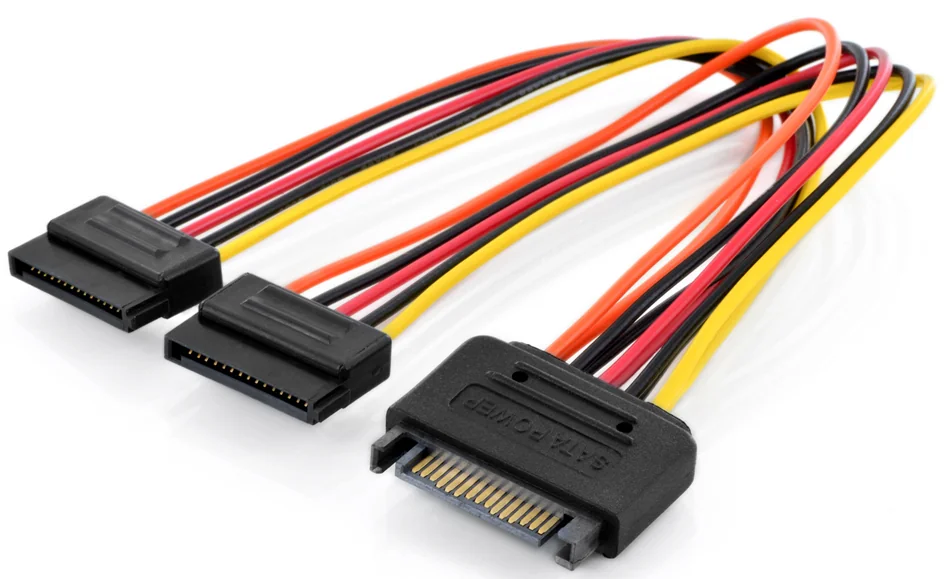DIGITUS Câble d'alimentation interne en Y, SATA 15 broches - OEM AK-430405-003-M