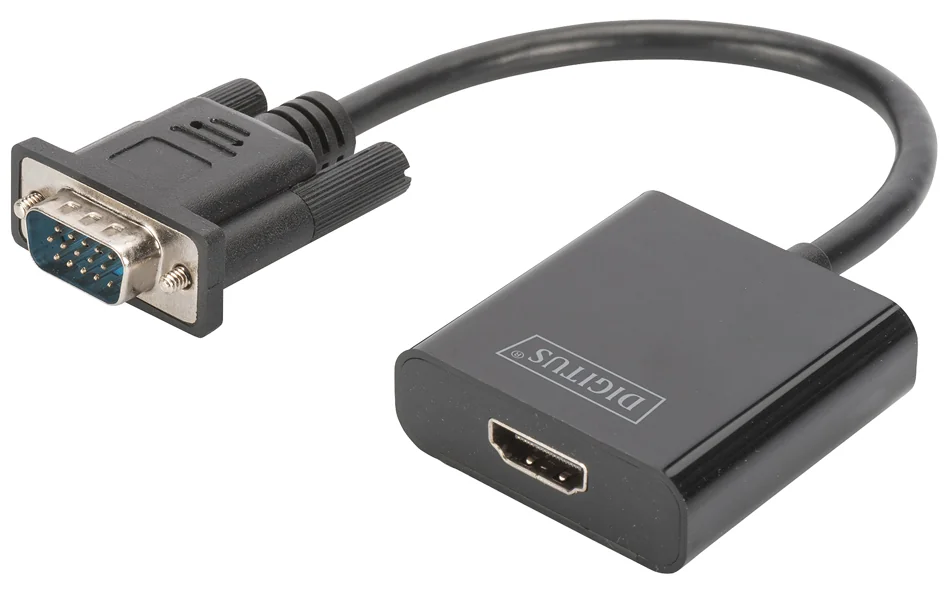 DIGITUS Convertisseur VGA - HDMI + Audio, noir - OEM DA-70473