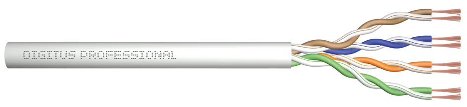 DIGITUS Câble patch non blindé Cat. 6, U/UTP, 305 m, gris