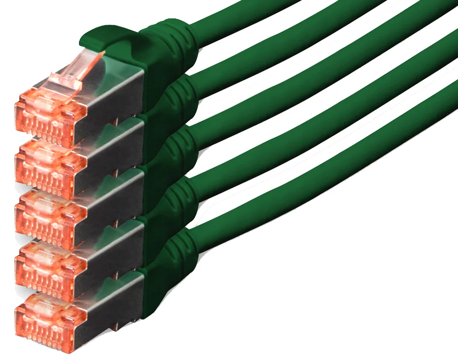 DIGITUS câble éthernet Cat. 6, S/FTP, 10,0 m, set de 5, gris 5 DIGITUS câble éthernet Cat. 6, S/FTP, 10,0 m, set de 5, gris - Afbeelding 5