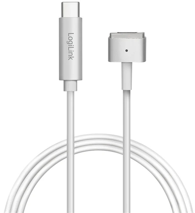 LOGILINK - Câble de chargement USB-C - Apple MagSafe 2, argent