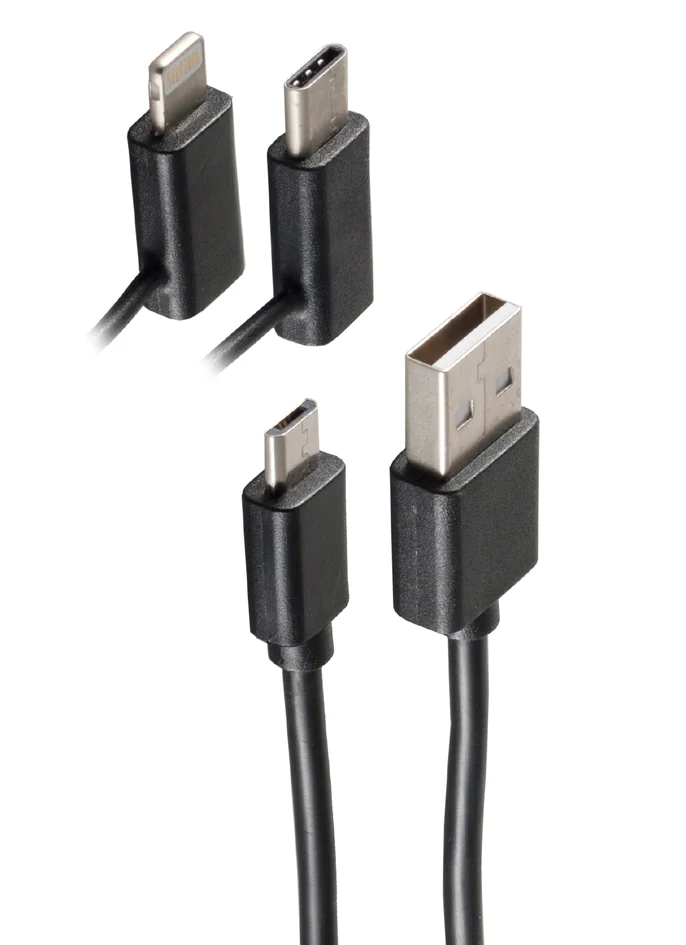 shiverpeaks Câble de données & de charge BASIC-S 3en1, 2,0 m