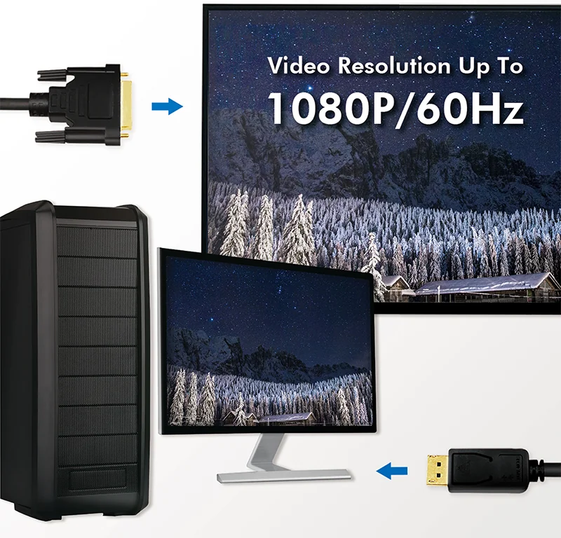 LOGILINK - Cordon convertisseur DisplayPort - DVI, 3,0 m, noir