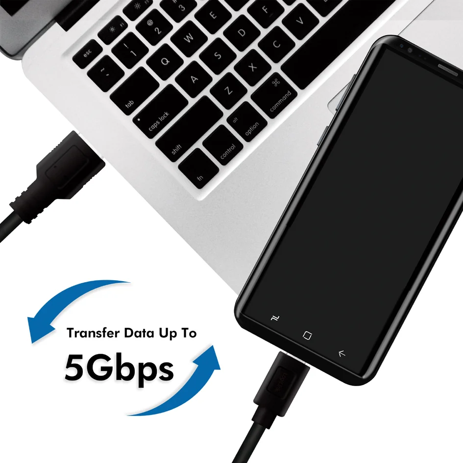 LogiLink Câble USB 3.2, USB-A - USB-C, 0,5 m, noir