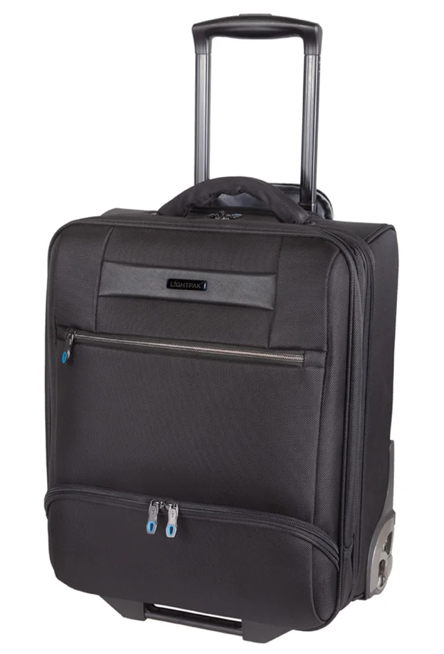 Lightpak Valise à roulettes Business LANDO, 1680D nylon,noir - OEM 46146