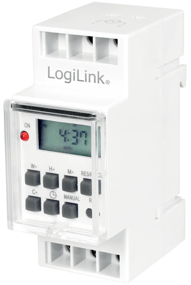 LogiLink Minuterie numérique, montage sur rail DIN, blanc 4 LogiLink Minuterie numérique, montage sur rail DIN, blanc - Afbeelding 4