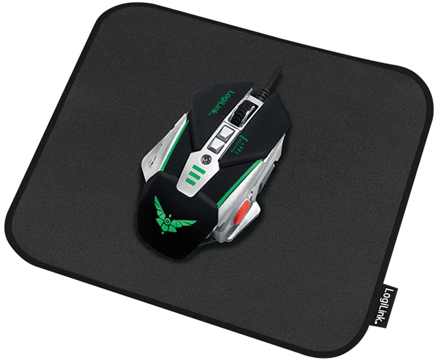 LogiLink Tapis souris gaming, bords cousus, taille M, noir - OEM ID0195