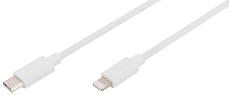 DIGITUS Câble de données/de charge, Lighting-USB-C, 1,0 m - OEM DB-600109-010-W