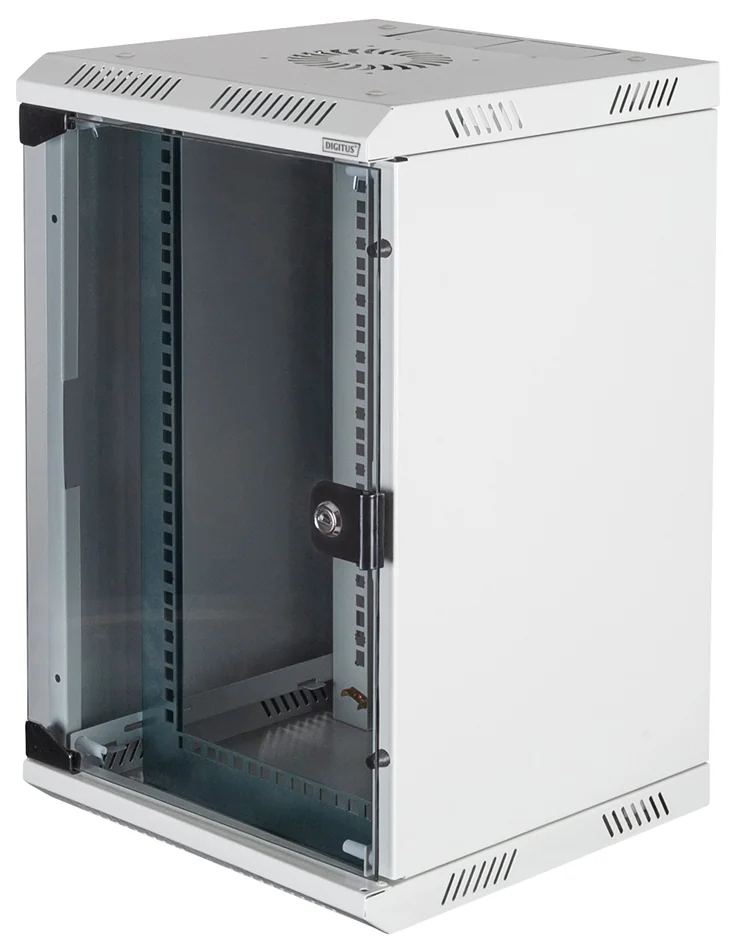 DIGITUS - Boîtier mural combiné 10"/19", IP20, gris (RAL7035)