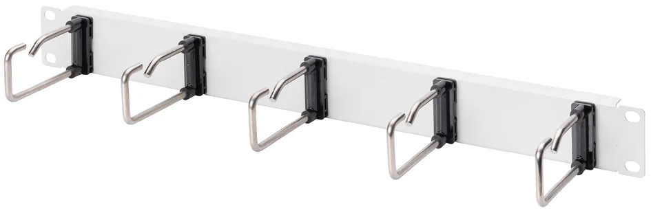 DIGITUS - Panneau de rangement 19", 1U, 5 guide-cables, noir