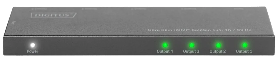 DIGITUS Répartiteur HDMI extra-plat, 1x4, 4K/60 Hz, noir, (L)112 x (P)40 x (H)9 mm - OEM DS-45323 3 DIGITUS Répartiteur HDMI extra-plat, 1x4, 4K/60 Hz, noir, (L)112 x (P)40 x (H)9 mm - OEM DS-45323 - Afbeelding 3