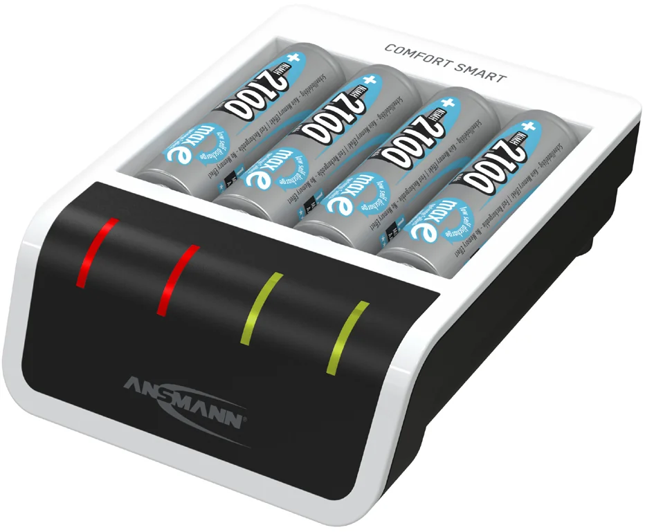 ANSMANN Chargeur rapide Comfort Smart, blanc/noir