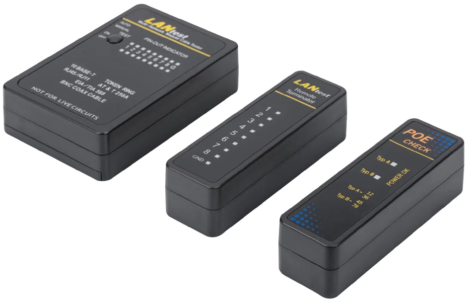 DIGITUS - Testeur pour câble réseau et communication, RJ45/BNC