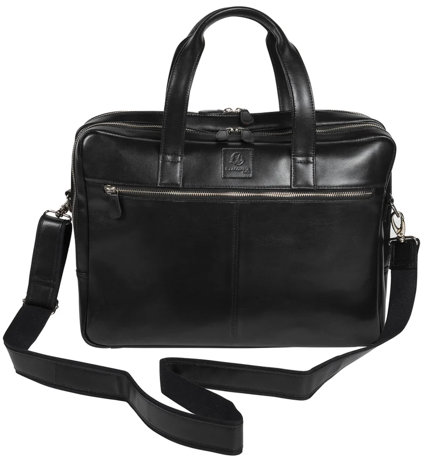EXACOMPTA Sacoche pour ordinateur EXACTIVE, cuir, noir - OEM 17537E