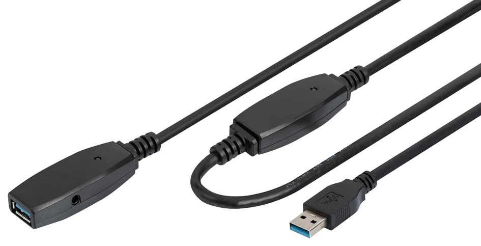 DIGITUS - Câble de rallonge actif USB 3.0, 10 m